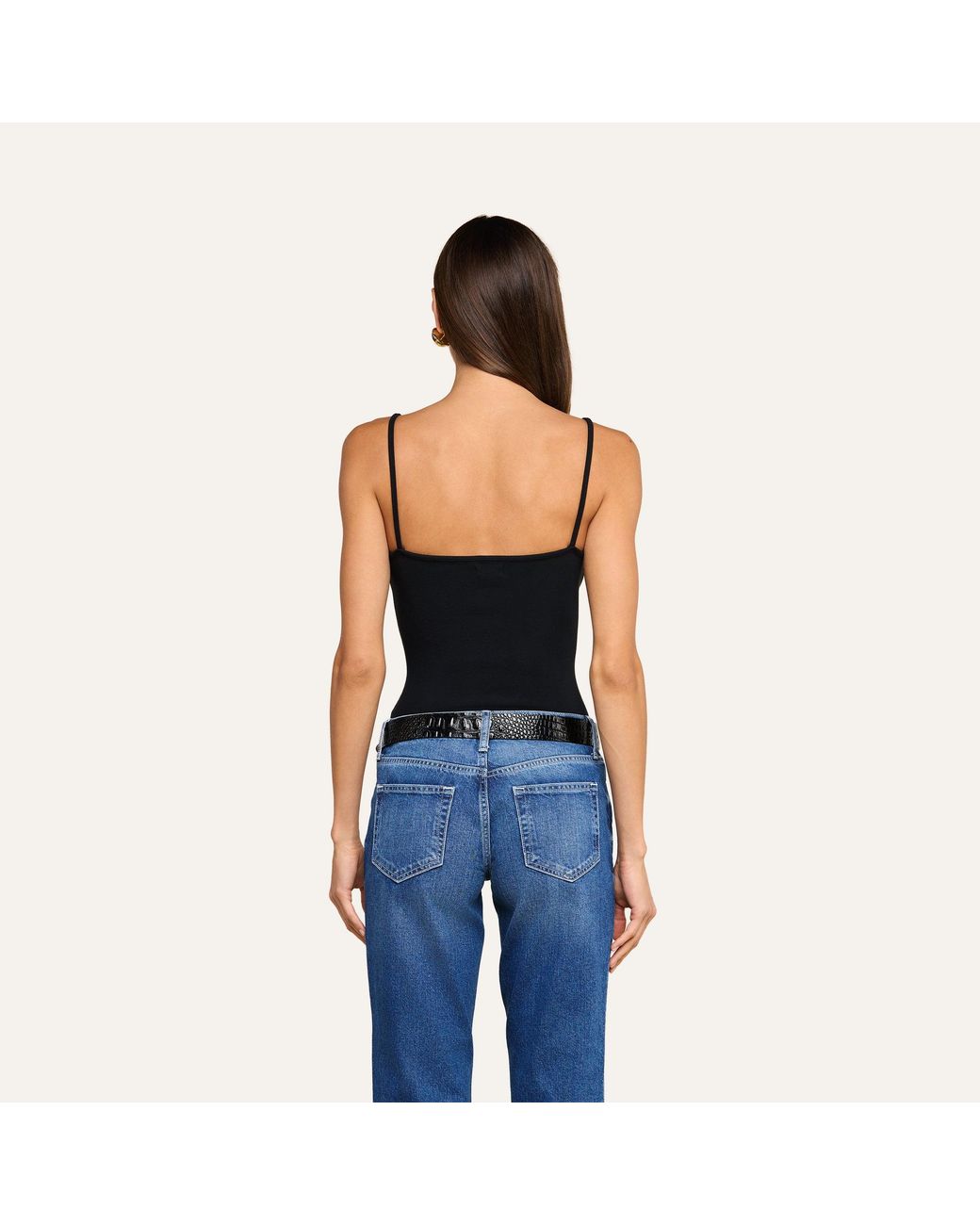 L'Agence Black Lunara Camisole