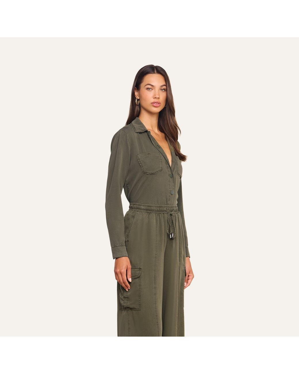 L'Agence Green Isla Shirt
