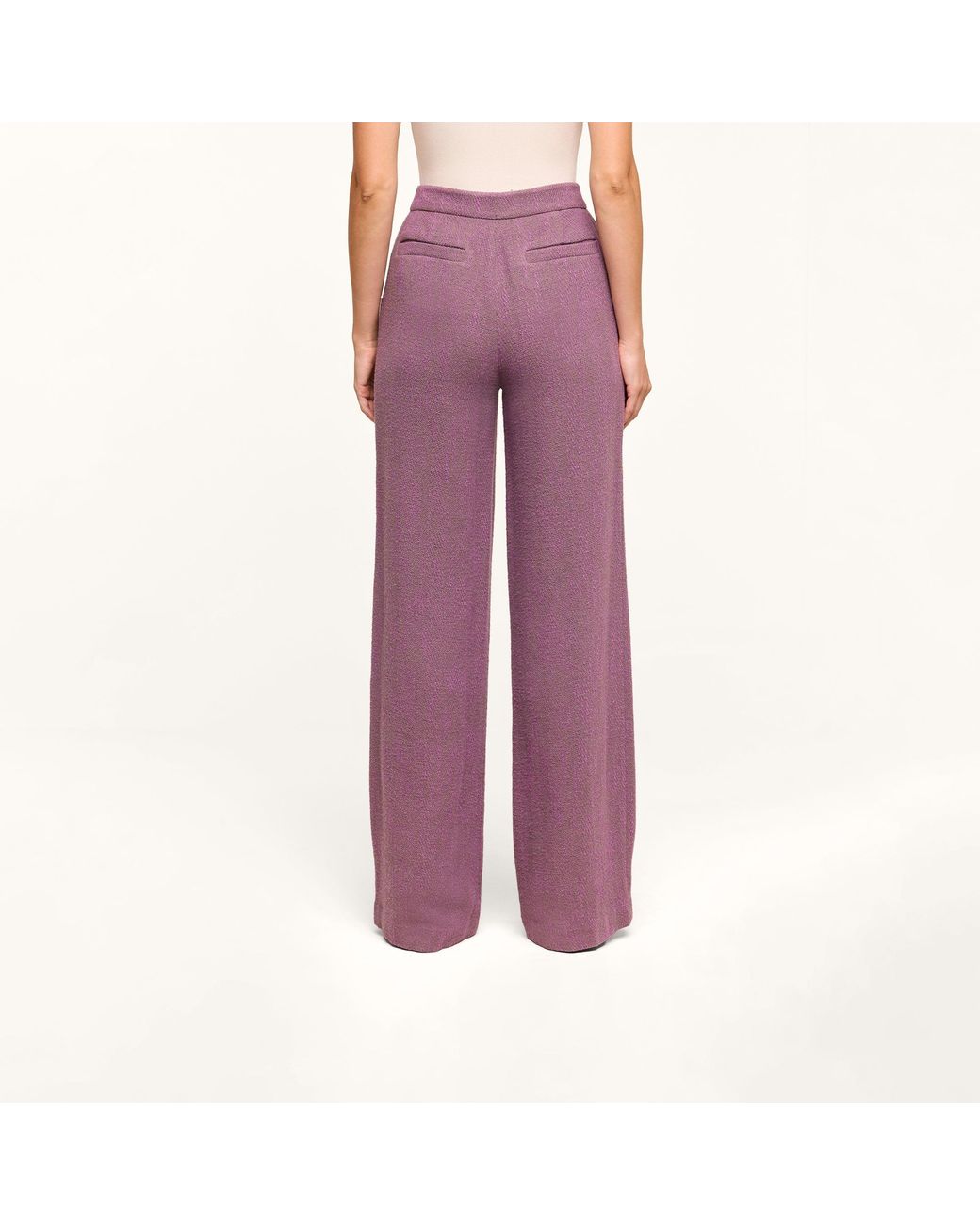 L'Agence Purple Livvy Straight-Leg Trouser