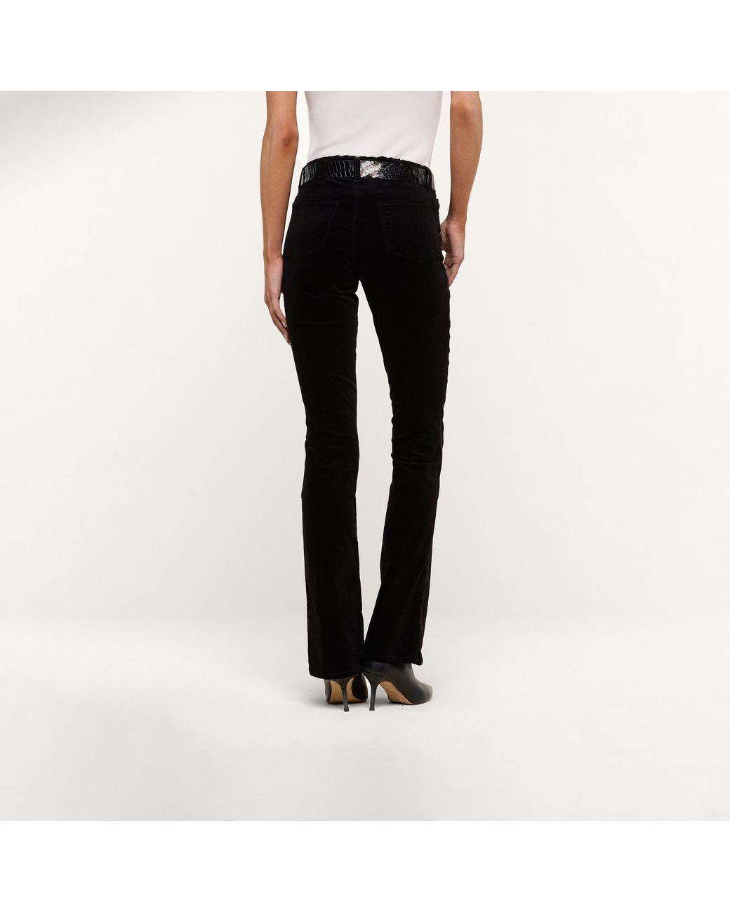 L'Agence Black Stevie Velvet Jean