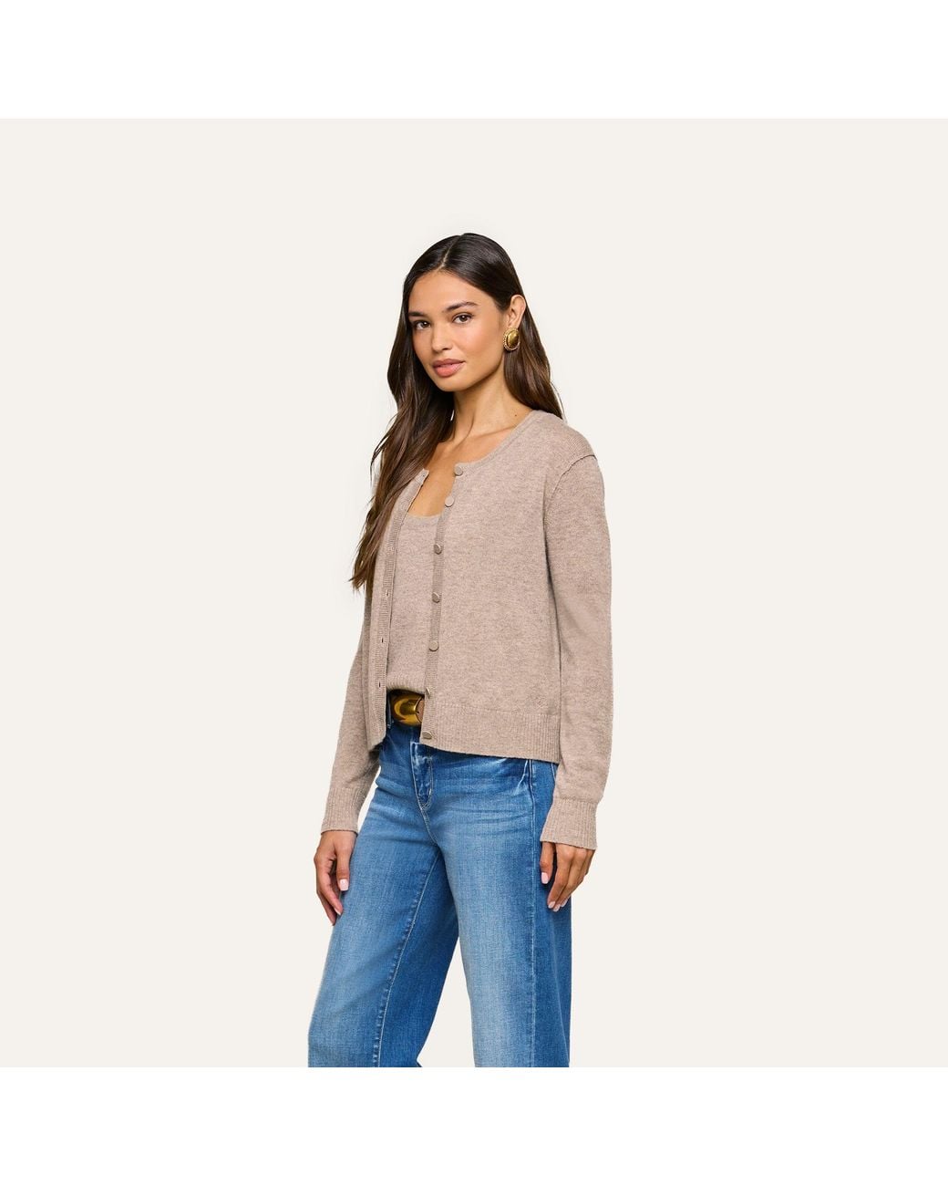 L'Agence Natural Malone Cashmere Cardigan
