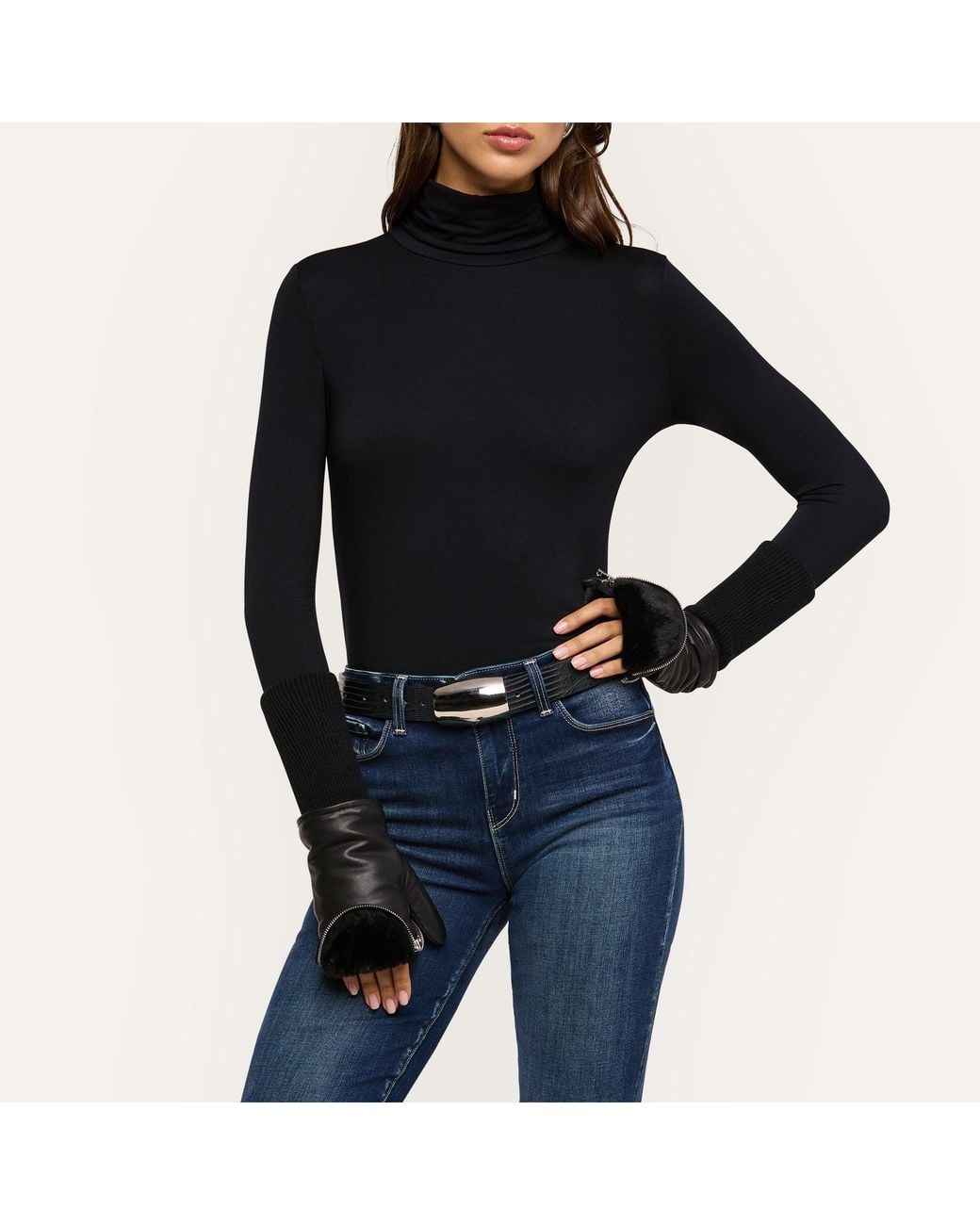 L'Agence Black Tempo Mittens
