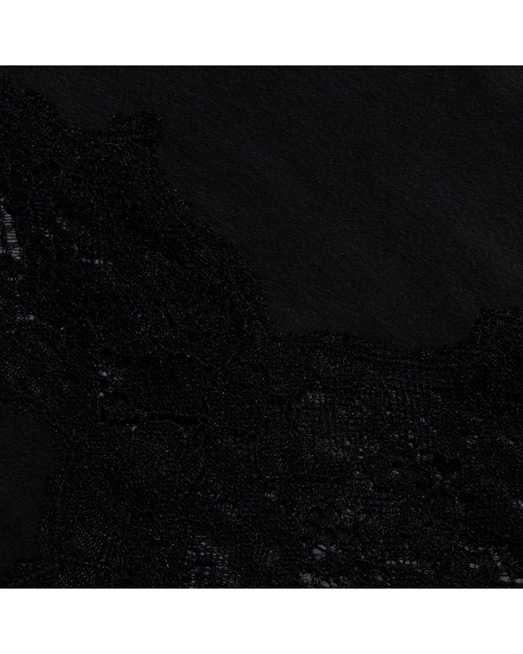 L'Agence Black Mirel Satin Lace Pants