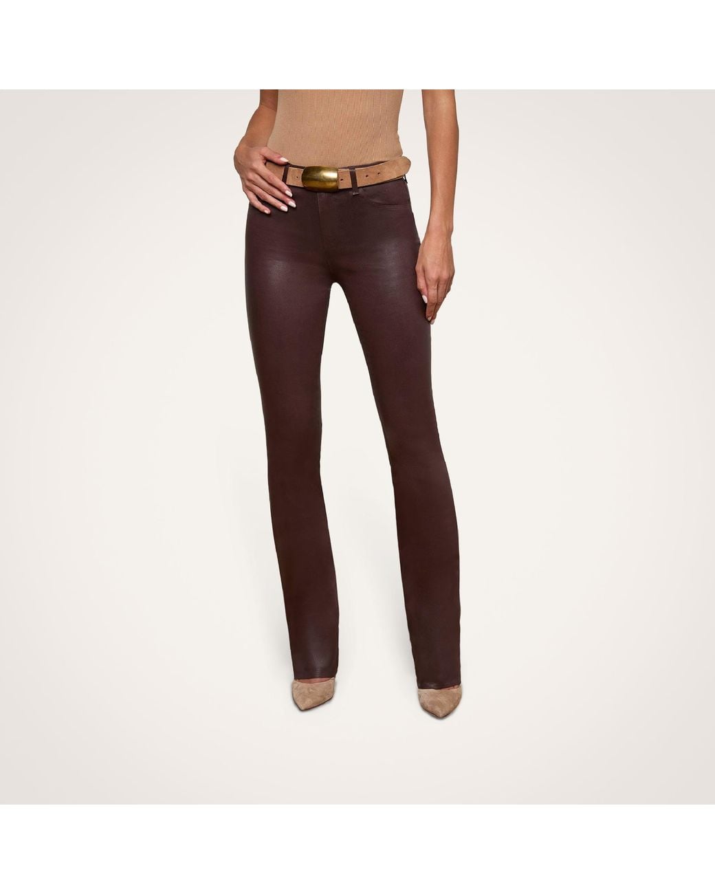L'Agence Multicolor Selma Coated Bootcut Jean