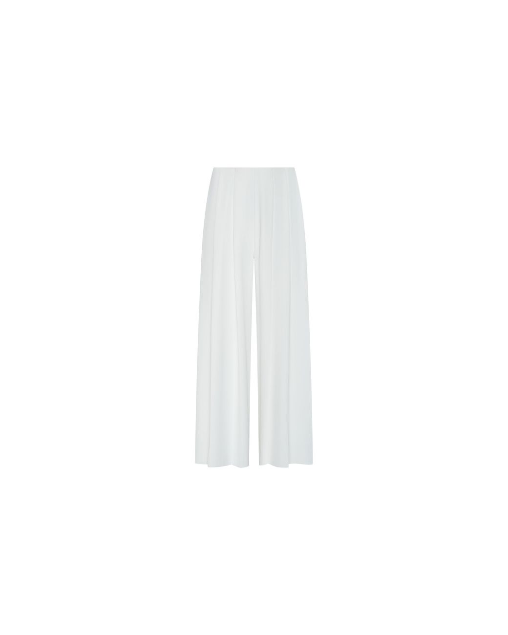 L'Agence White Novalynn Cropped Pleated Pants