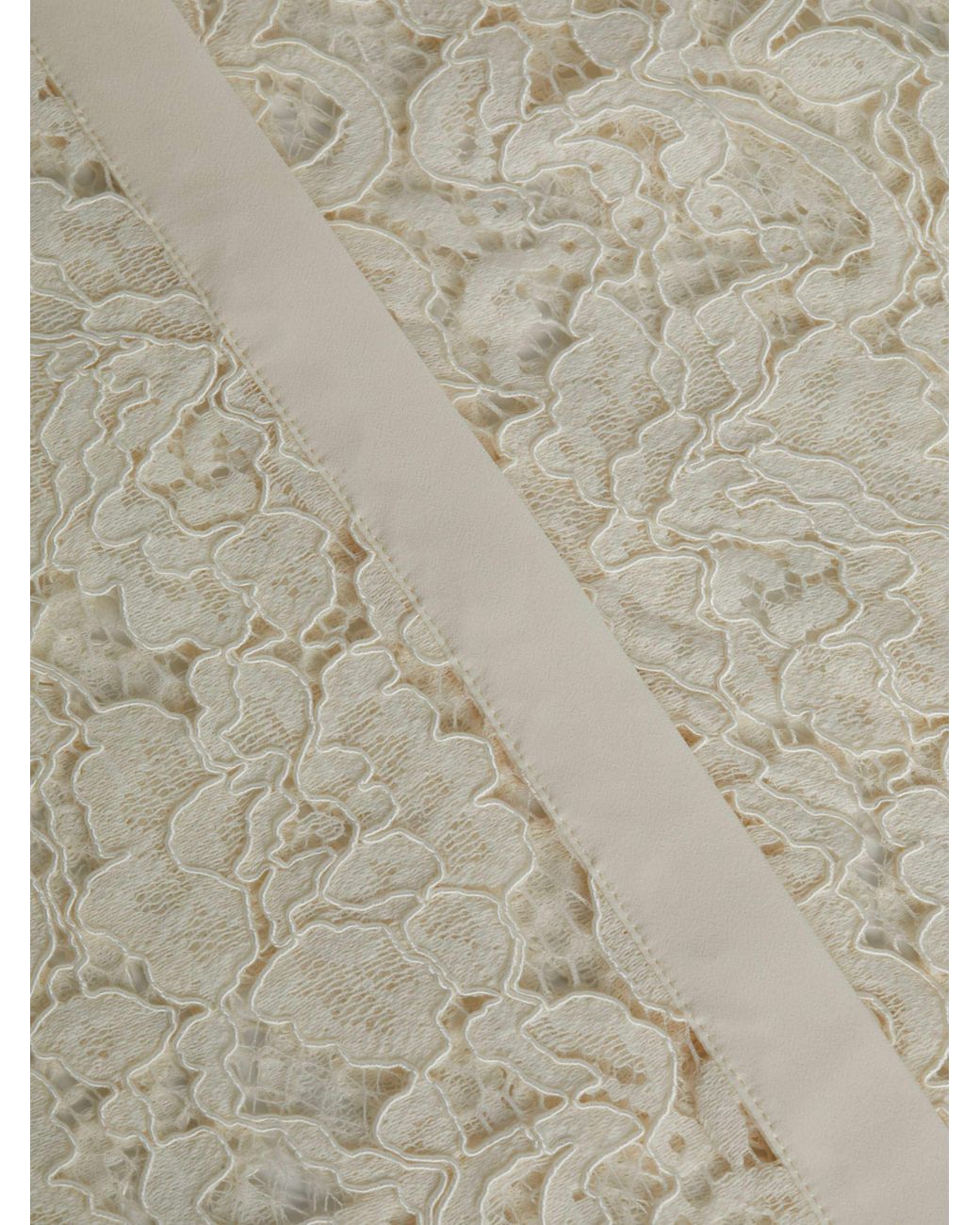 L'Agence Blue Maia Lace Blouse Top