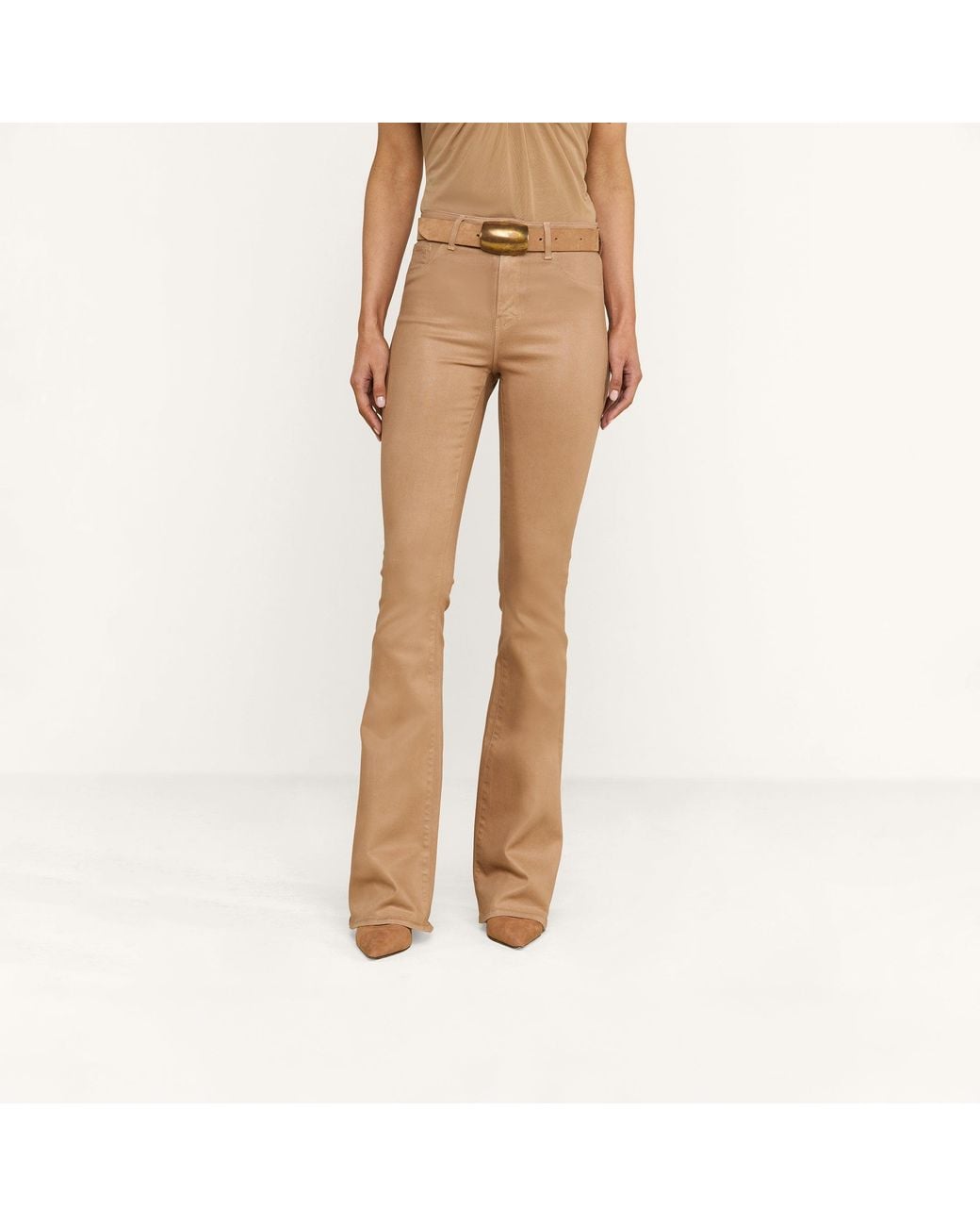 L'Agence Natural Marty Coated Flare Jean