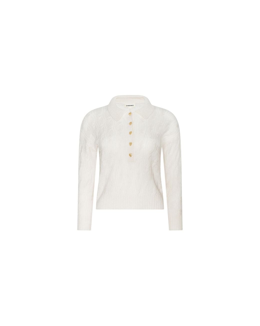 L'Agence Natural 'Agence Airy Cable Knit Sweater