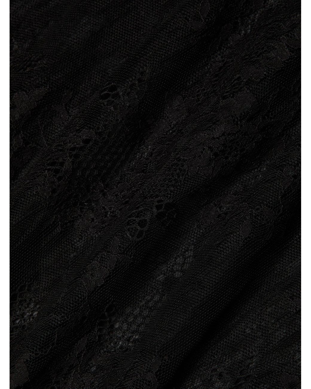 L'Agence Black Alona Lace Maxi Skirt
