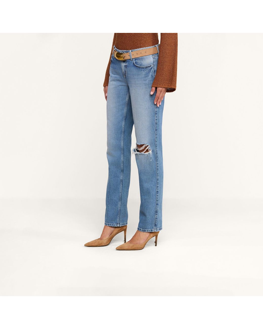 L'Agence Blue Armida Low-Rise Slouch Jean