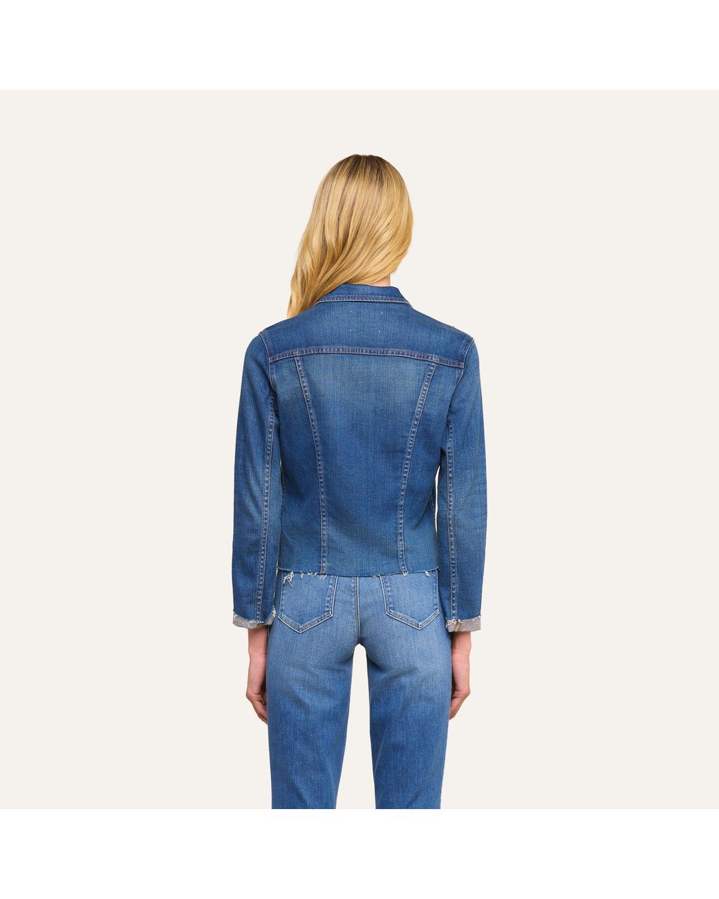 L'Agence Blue Janelle Denim Jacket