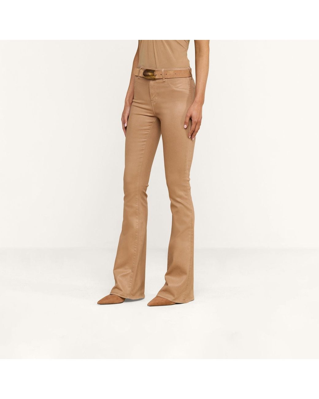 L'Agence Natural Marty Coated Flare Jean