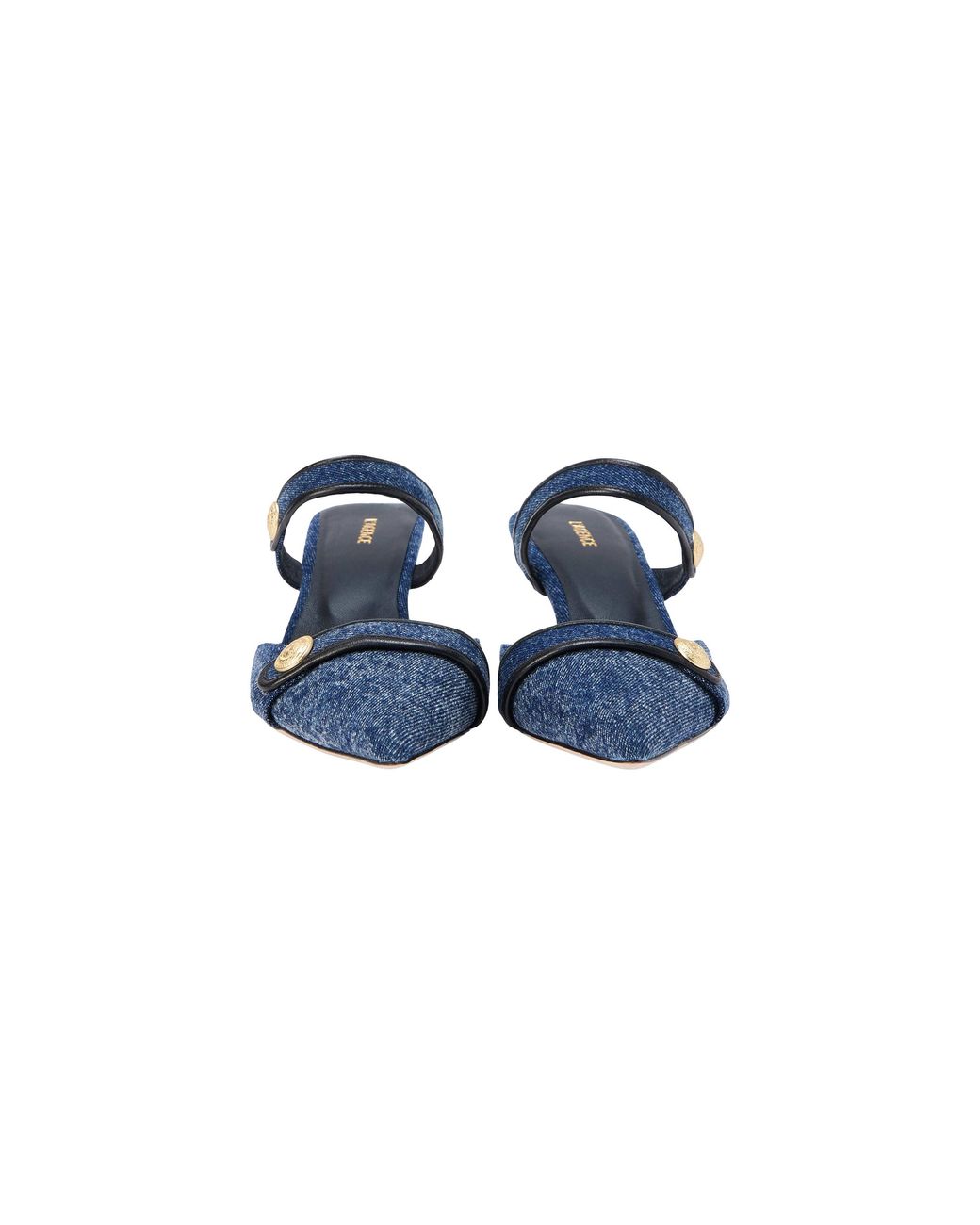 L'Agence Blue Gilliane Denim Mule