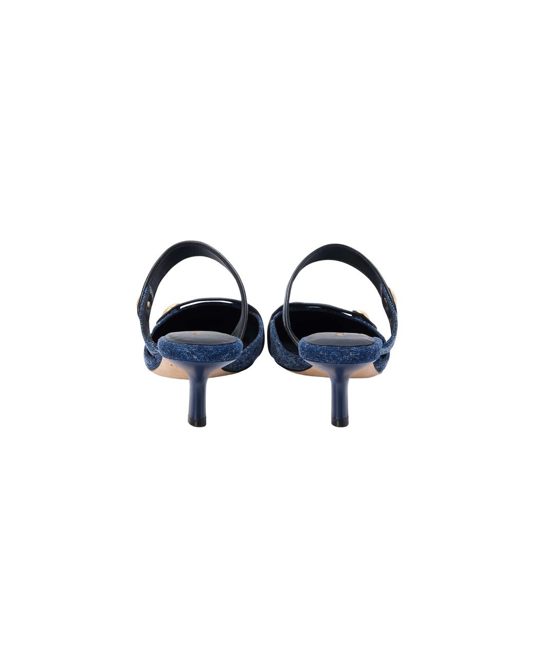 L'Agence Blue Gilliane Denim Mule