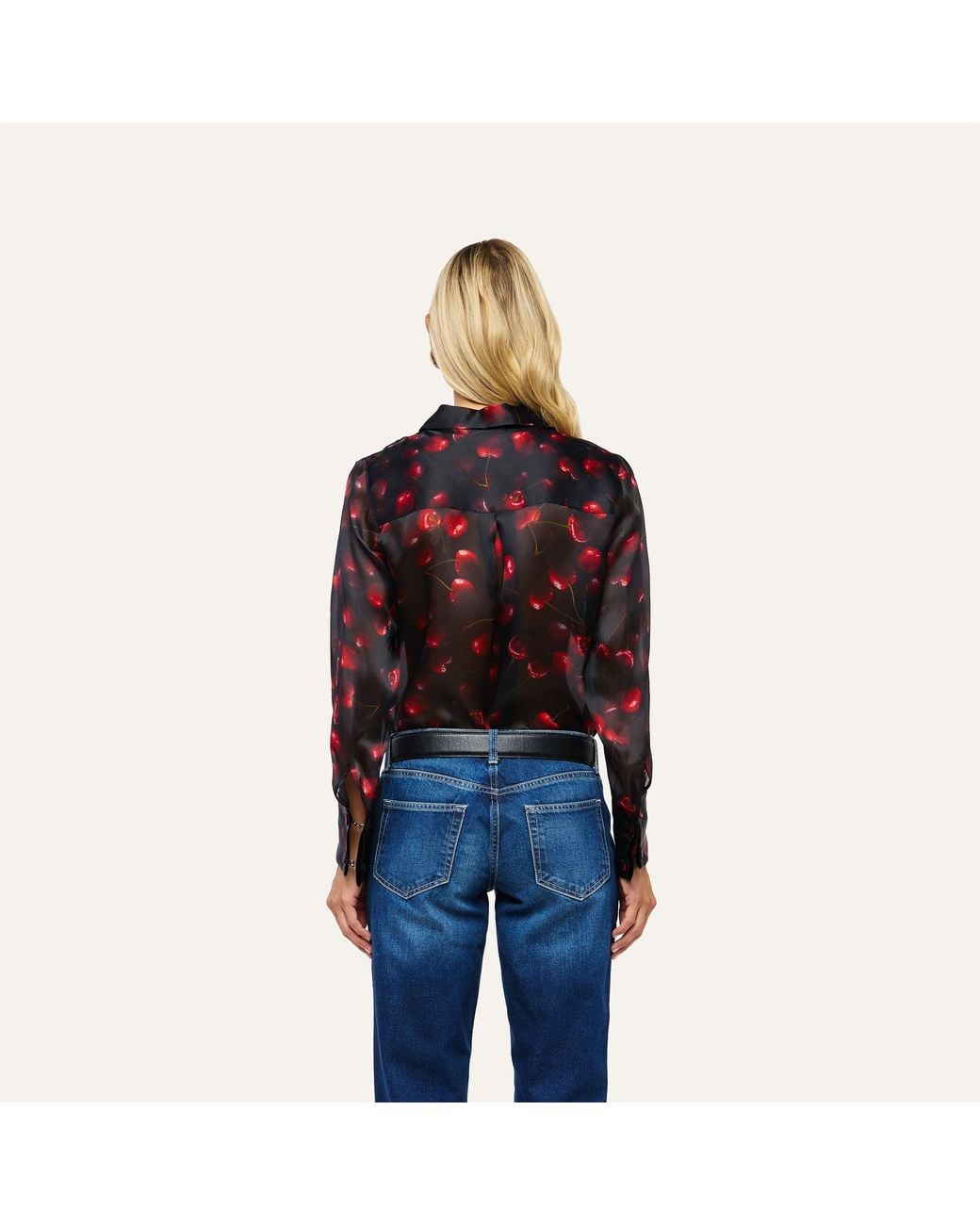 L'Agence Purple 'Agence Sona Silk Blouse Top