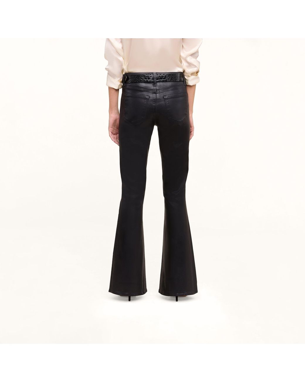 L'Agence Black Petite Marty Coated Jean