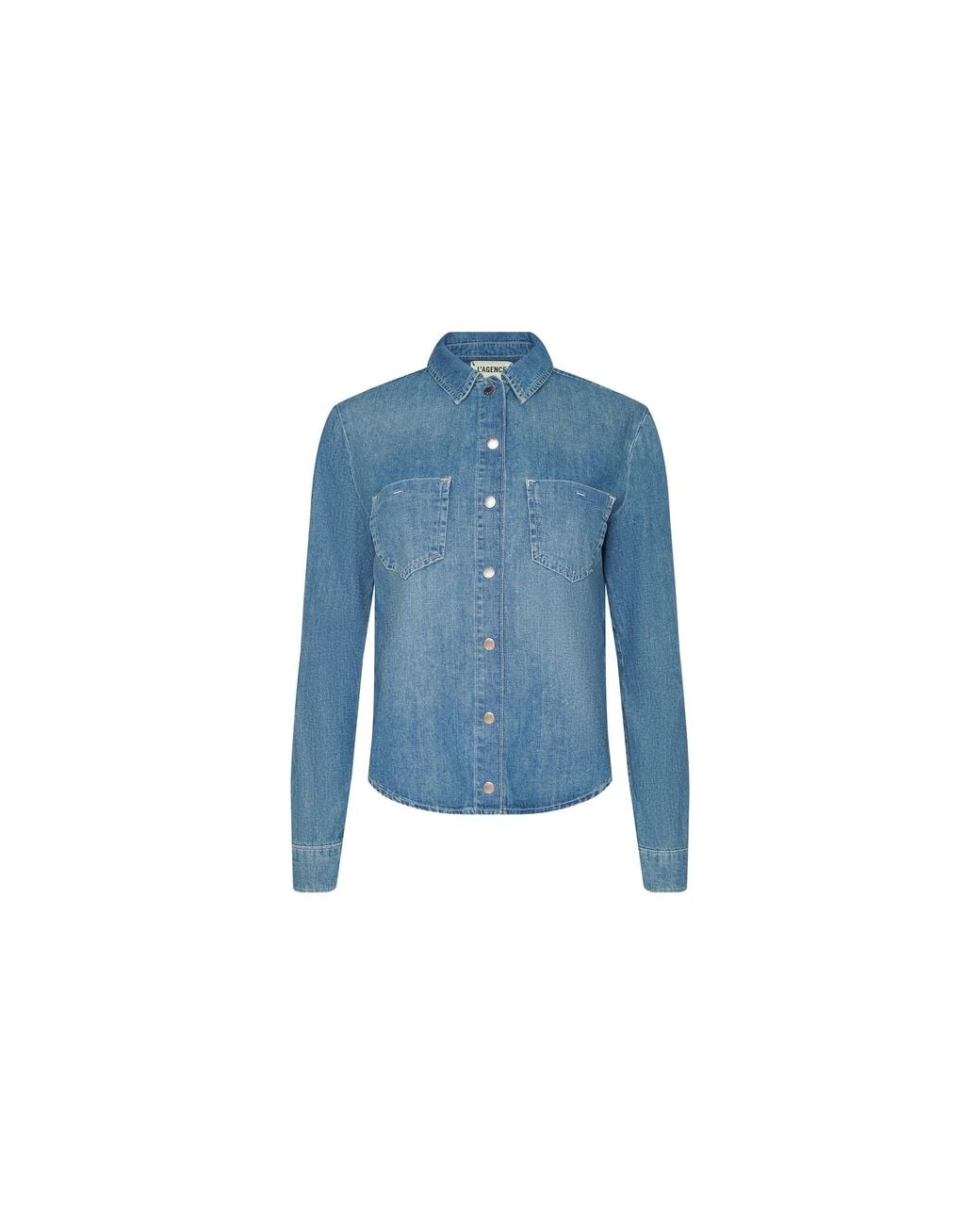 L'Agence Blue Isla Shirt