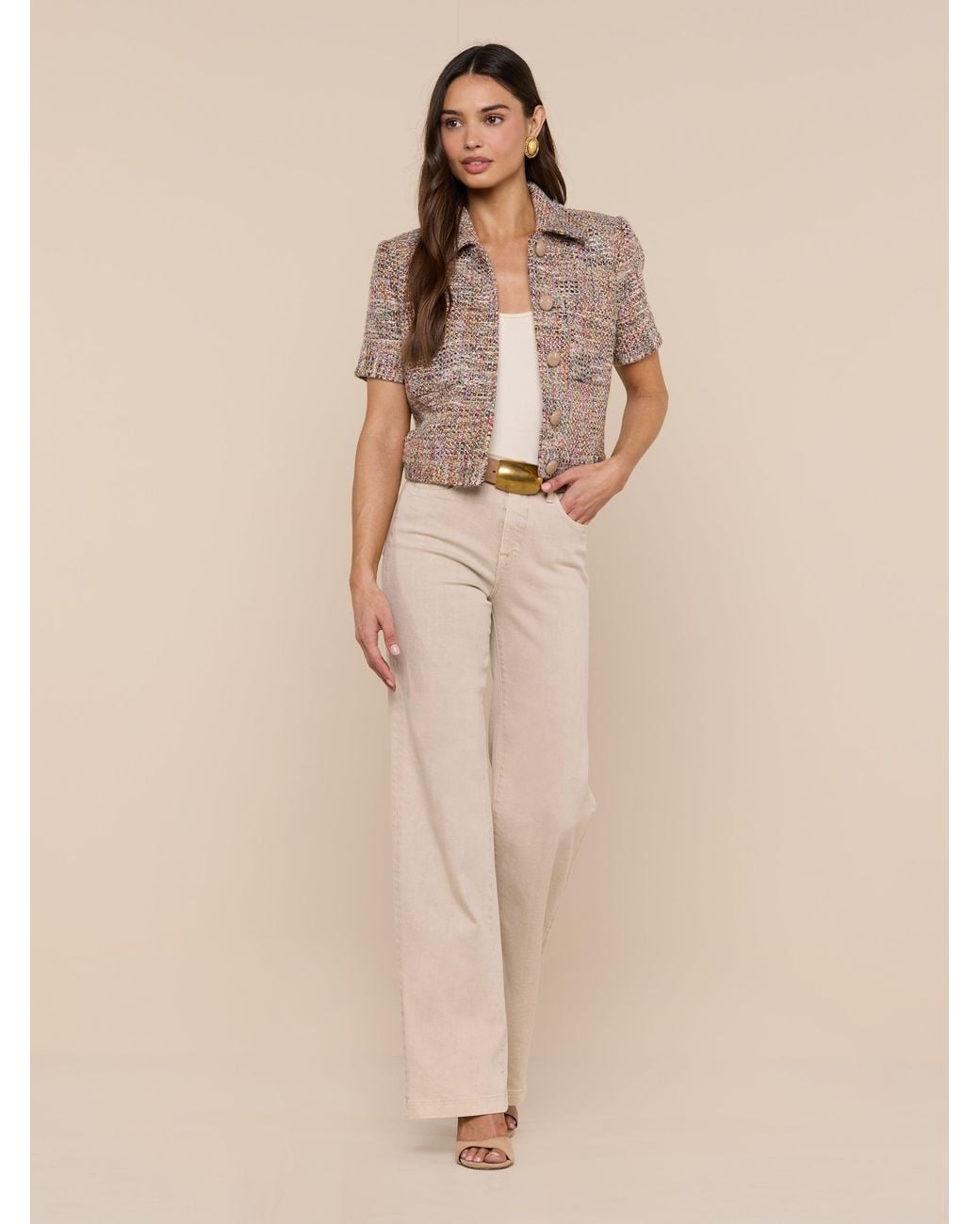 L'Agence Natural Chita Tweed Jacket