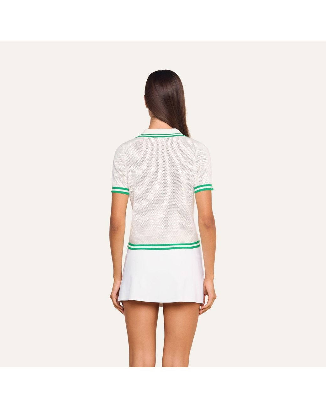 L'Agence Green Calvin Polo Top