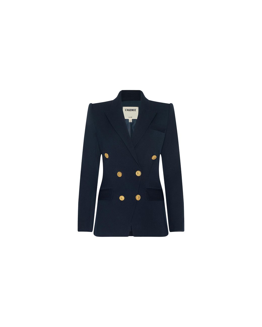 L'Agence Blue Kyomi Double-Breasted Blazer