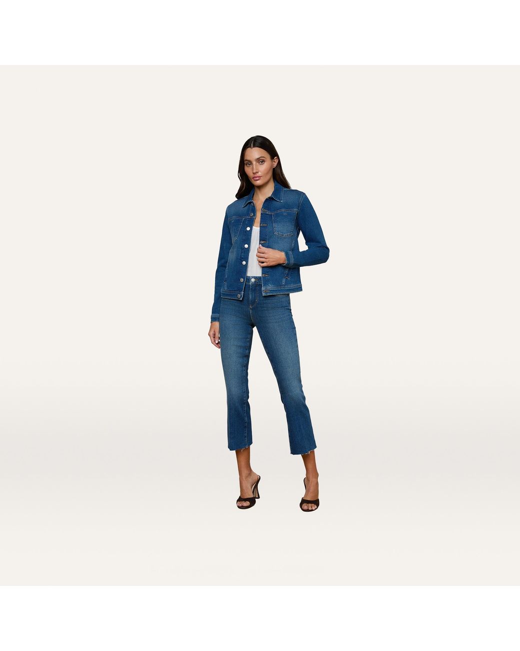 L'Agence Blue Celine Jean Jacket