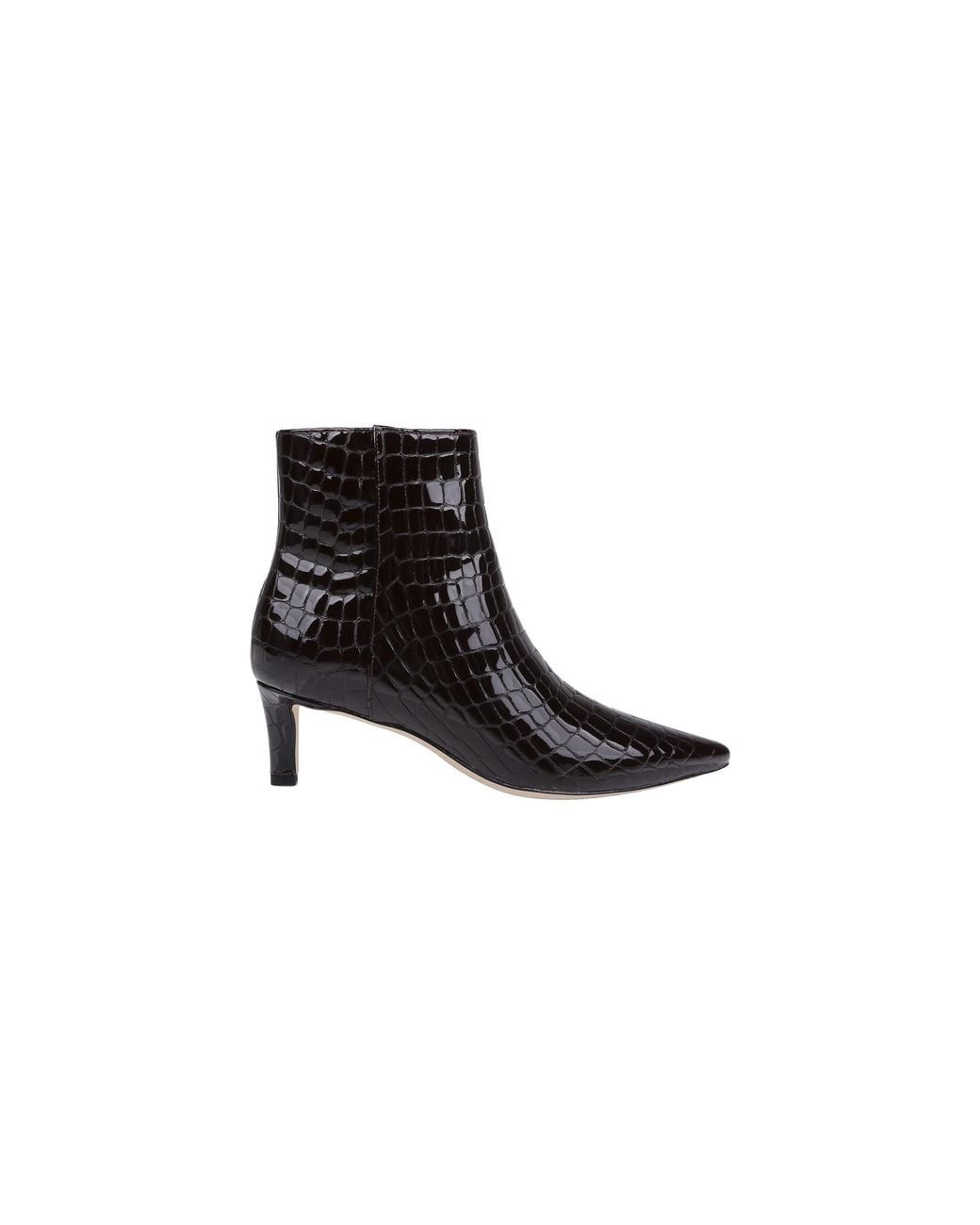 L'Agence Black Lilly Kitten-Heel Bootie