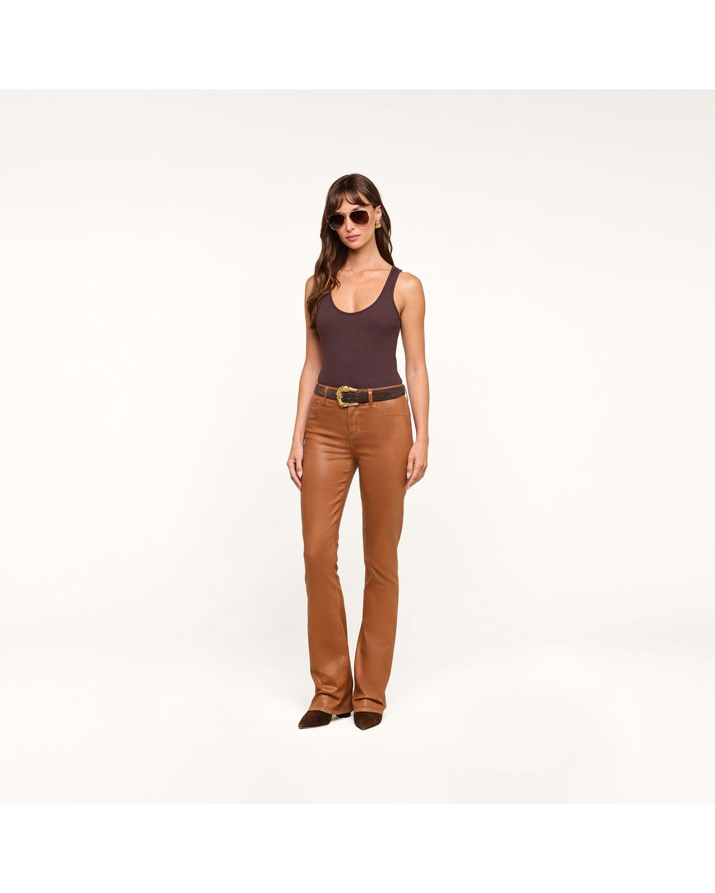 L'Agence Purple Nica Scoopneck Bodysuit