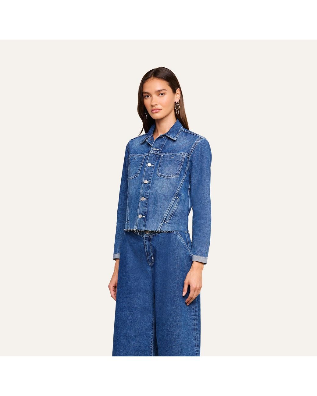 L'Agence Blue Janelle Jean Jacket