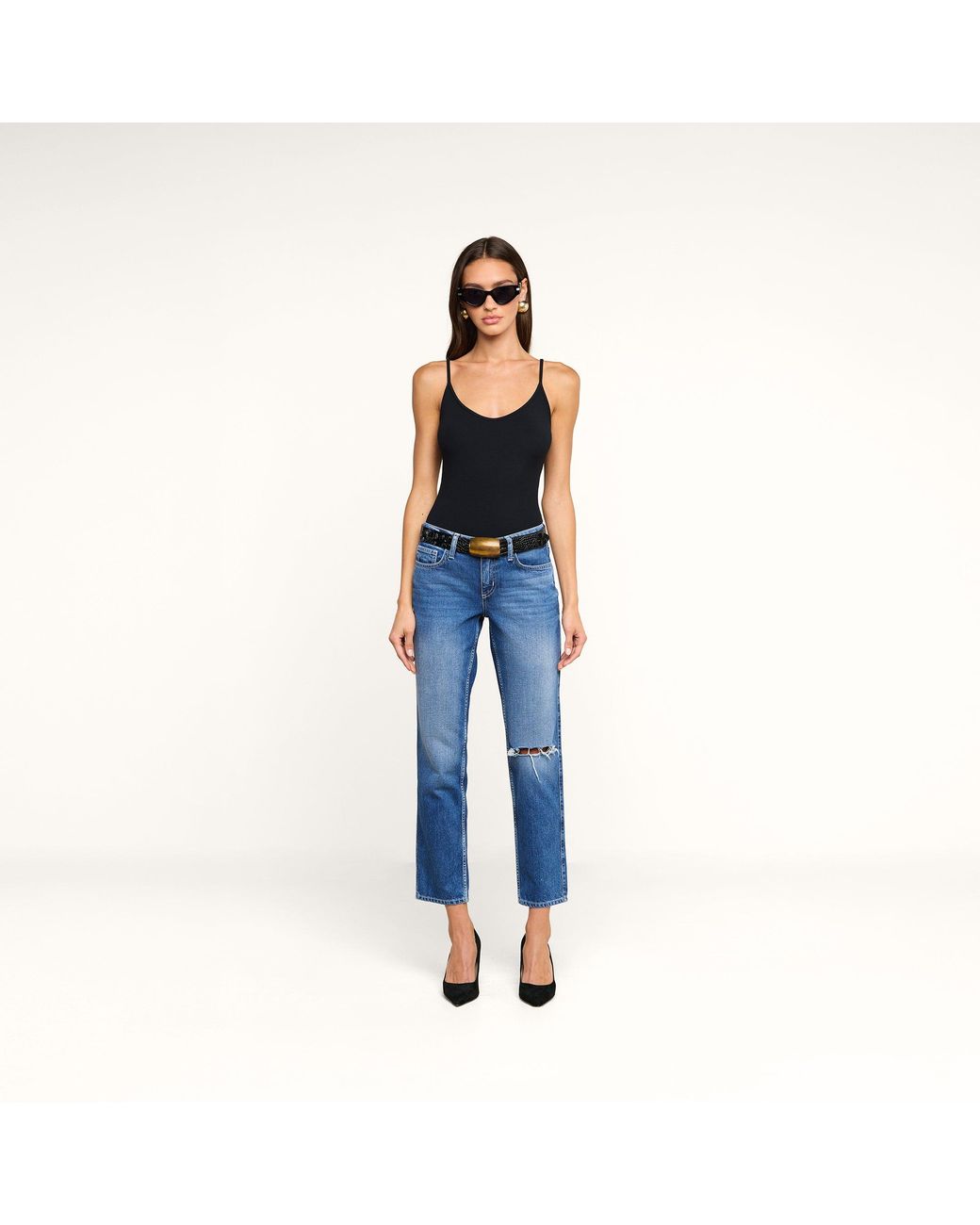 L'Agence Black Lunara Camisole
