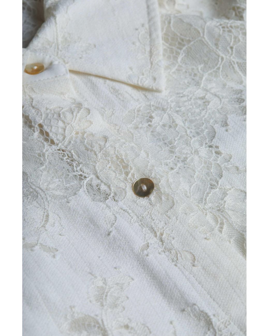 L'Agence White Jenica Lace Blouse Top