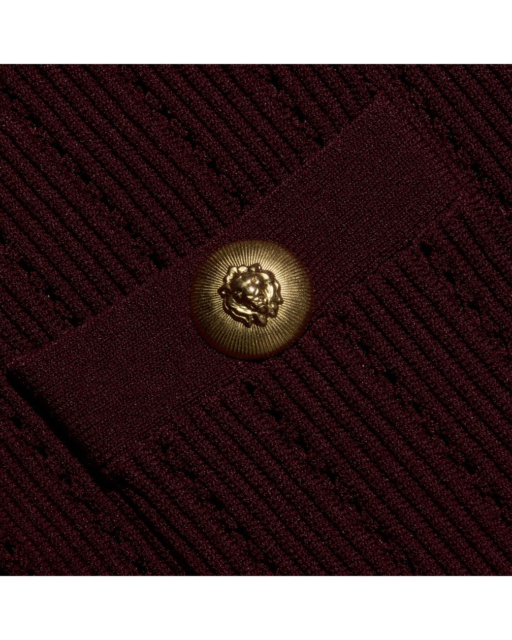 L'Agence Purple Irvin Pointelle Knit Cardigan
