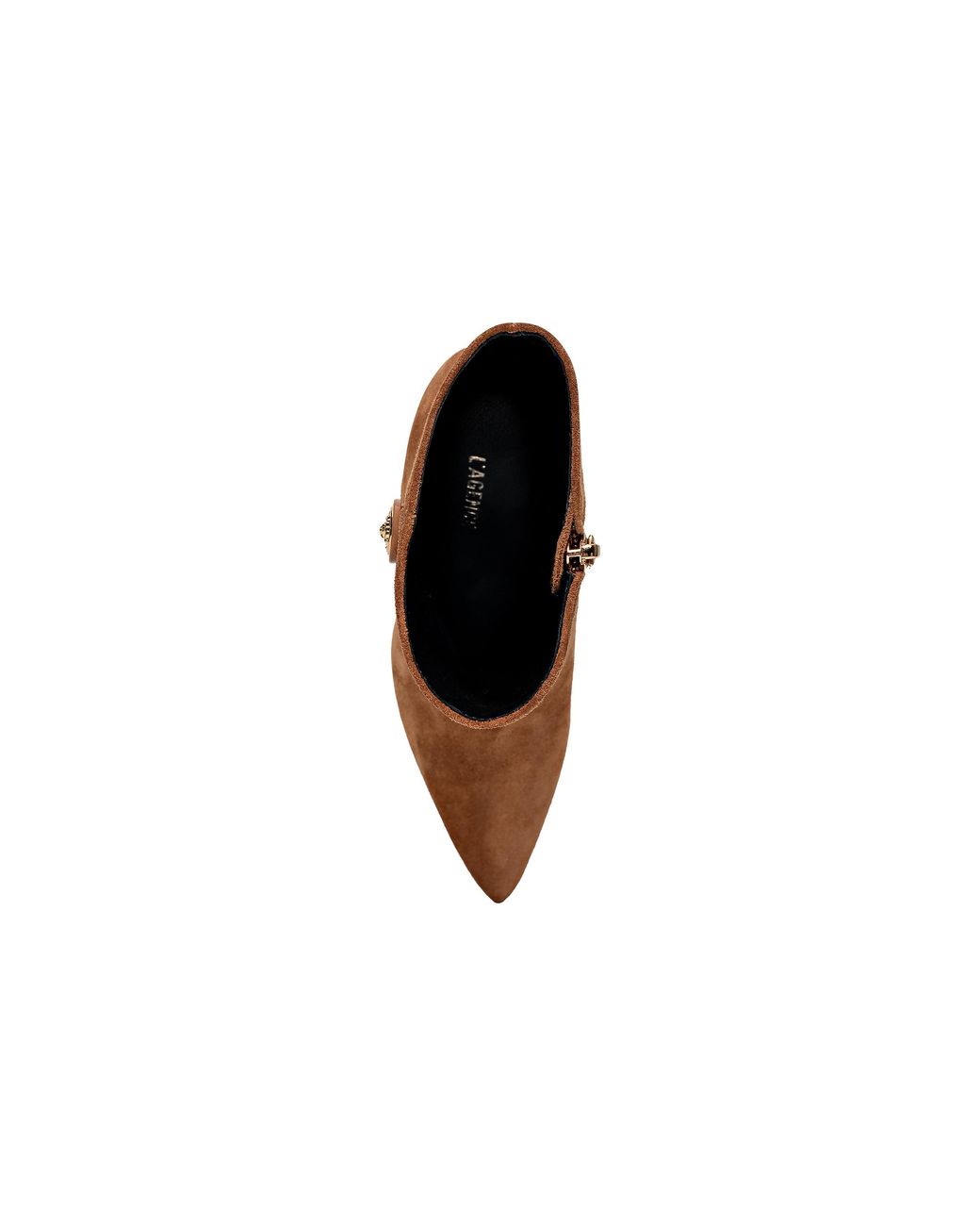 L'Agence Brown Theodora Block-Heel Bootie