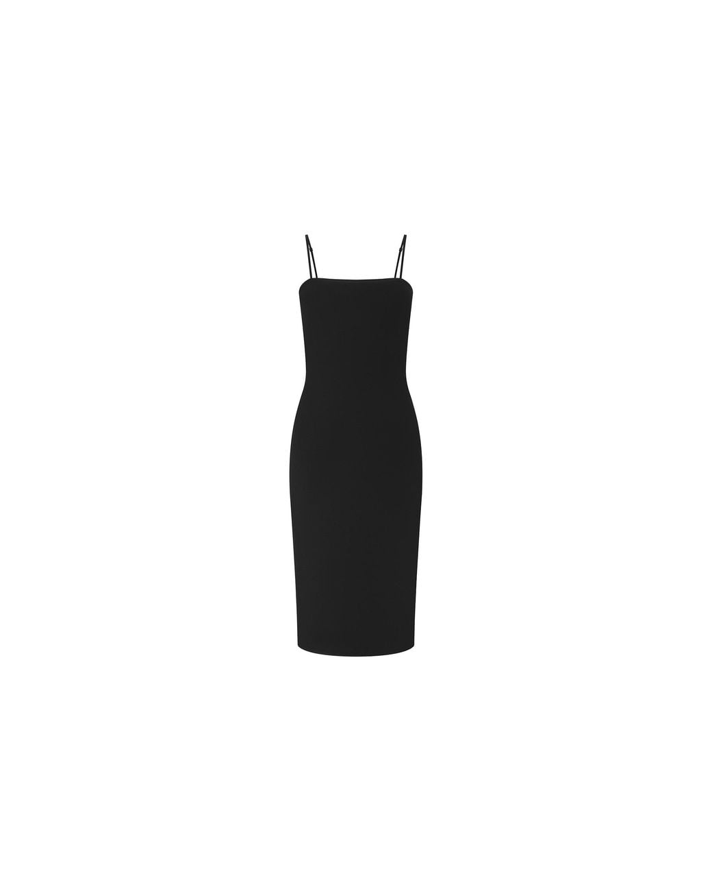 L'Agence Black Eira Midi Dress