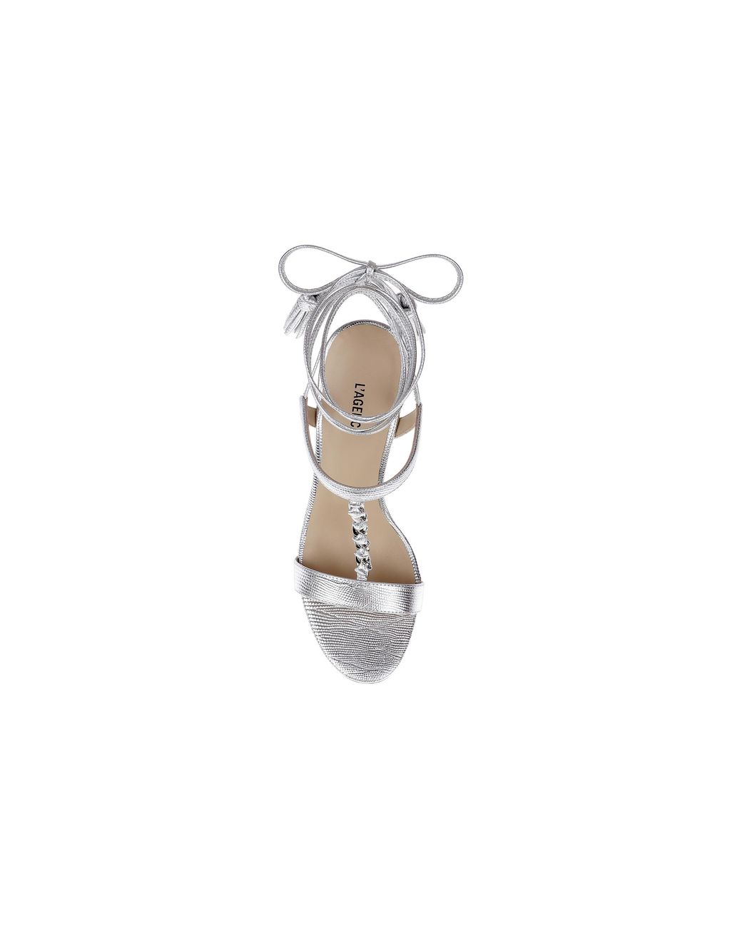 L'Agence White Caelith Sequin Gown