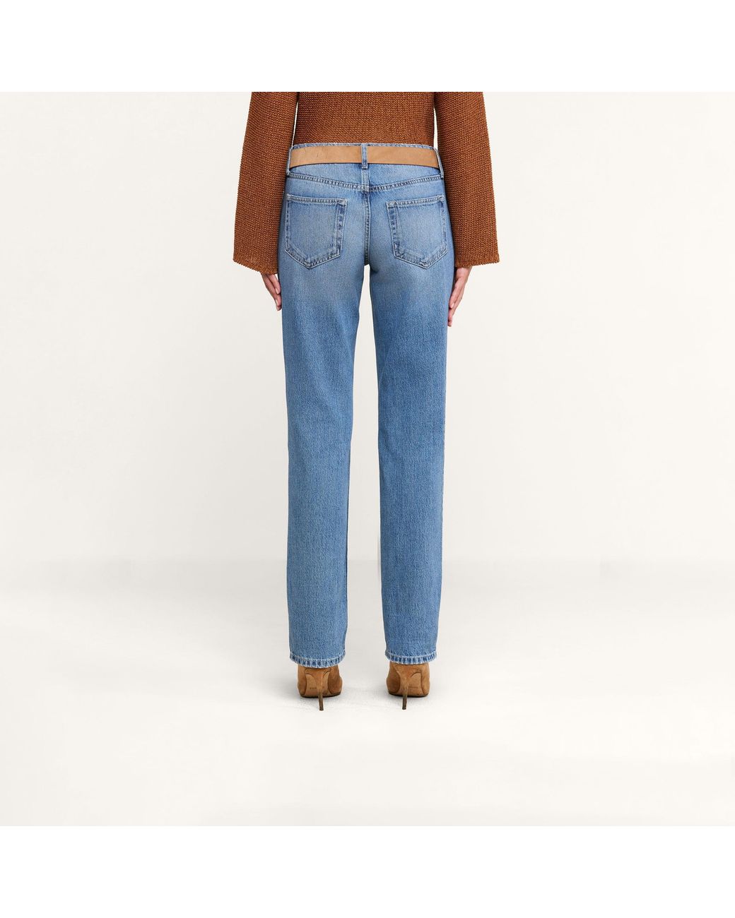 L'Agence Blue Armida Low-Rise Slouch Jean