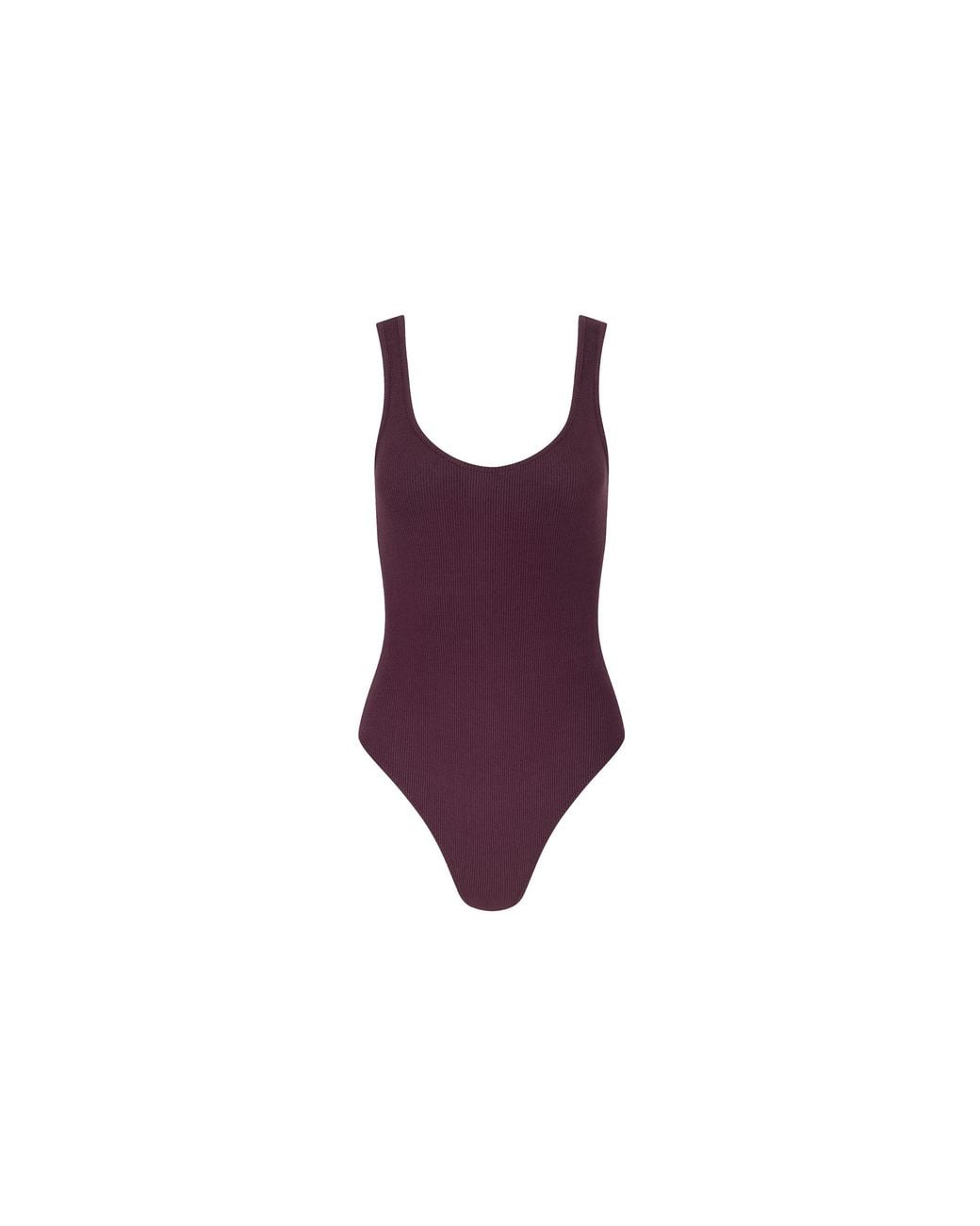 L'Agence Purple 'Agence Nica Scoopneck Bodysuit