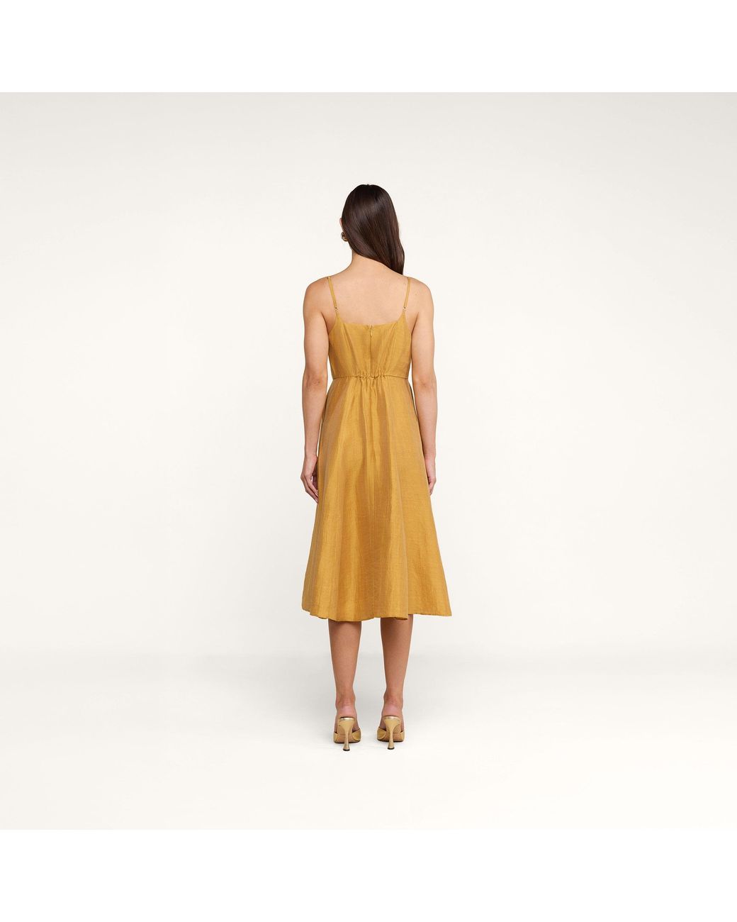 L'Agence Natural Meredith Linen-Blend Dress
