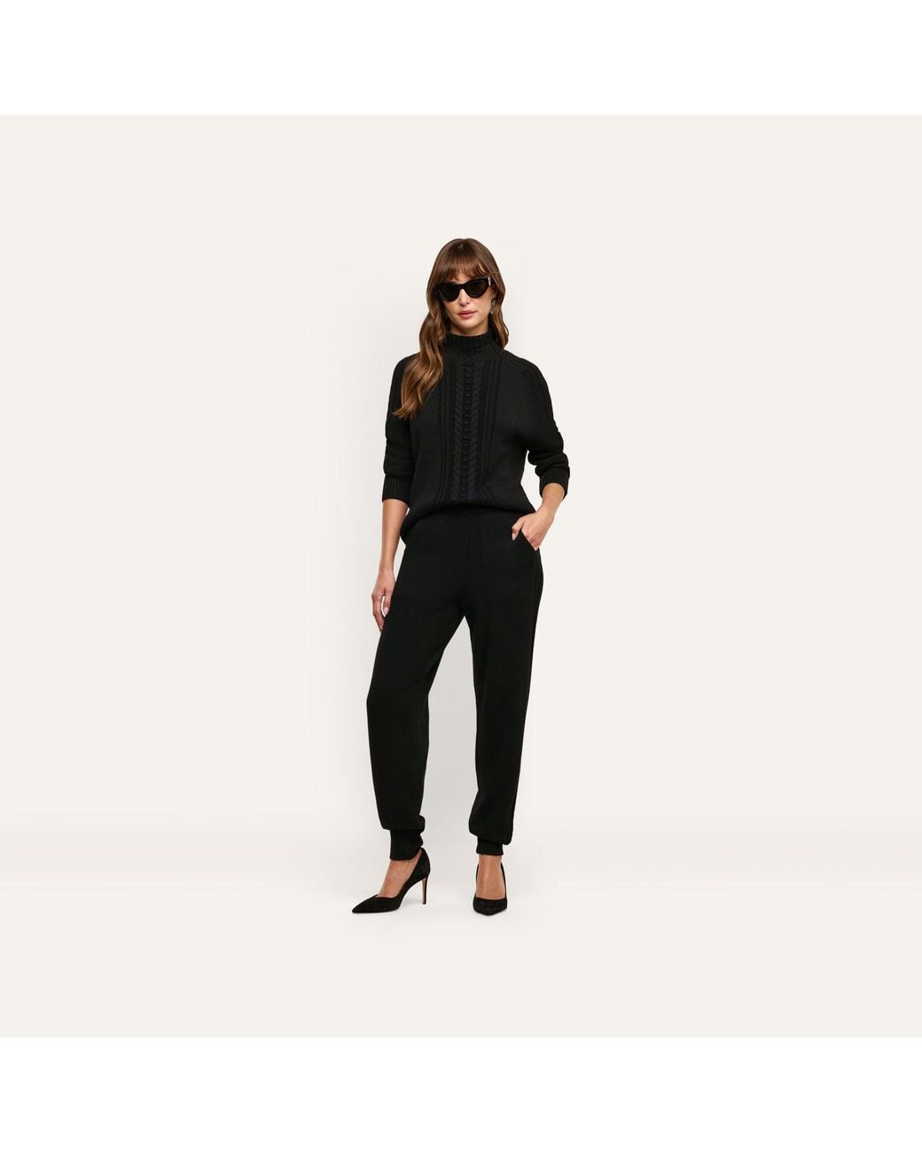 L'Agence Black Sandrina Turtleneck
