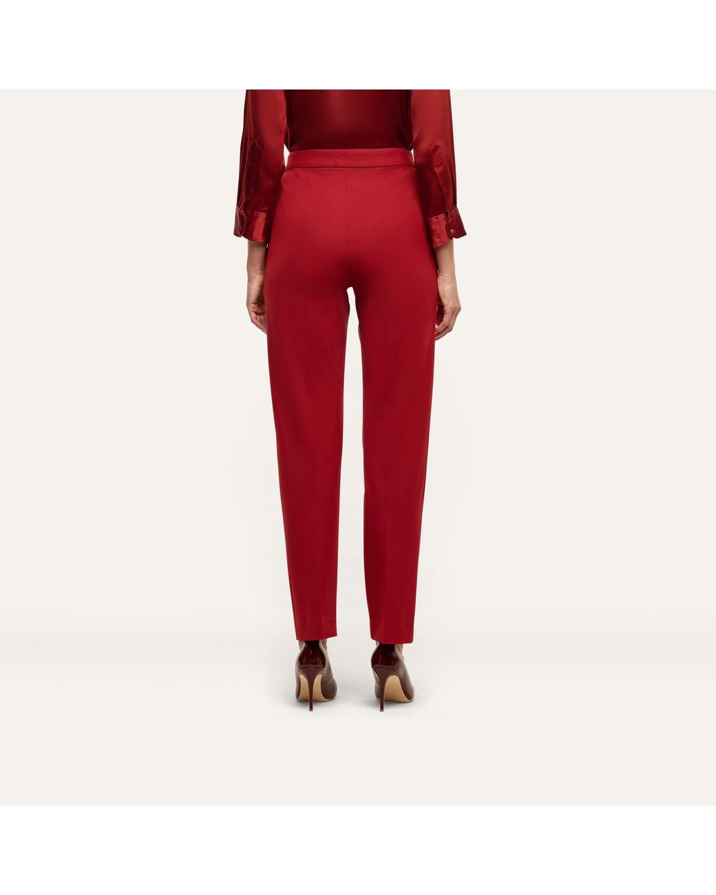 L'Agence Red Rebel Trouser