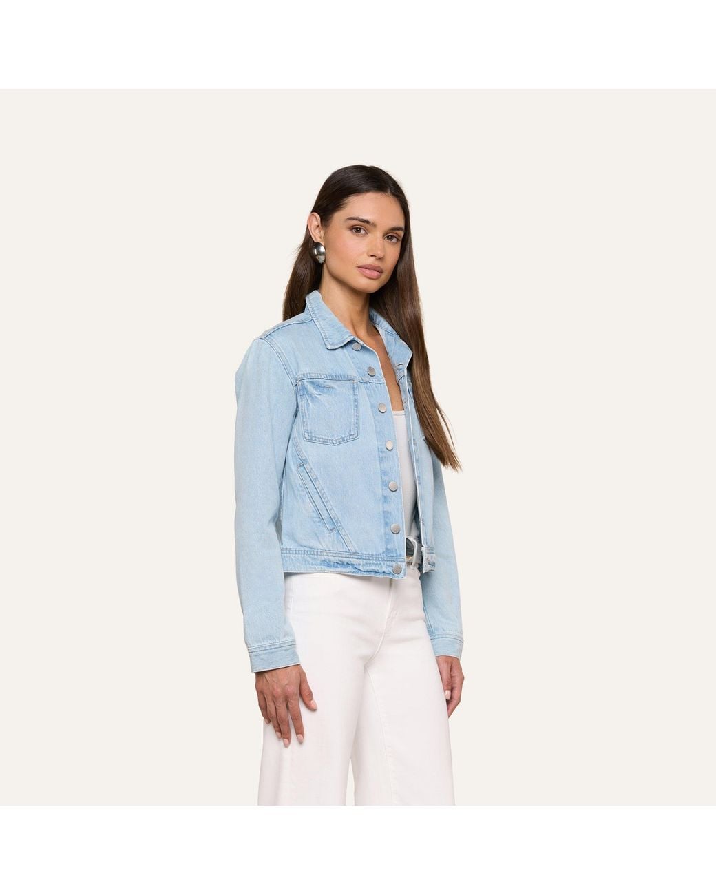 L'Agence Blue Celine Jean Jacket