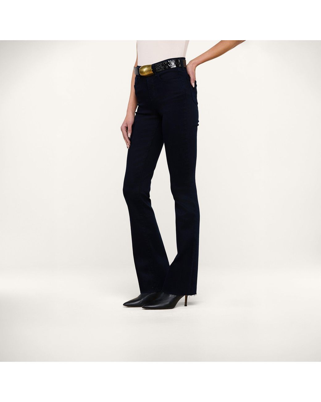 L'Agence White Ruth Straight-Leg Jean