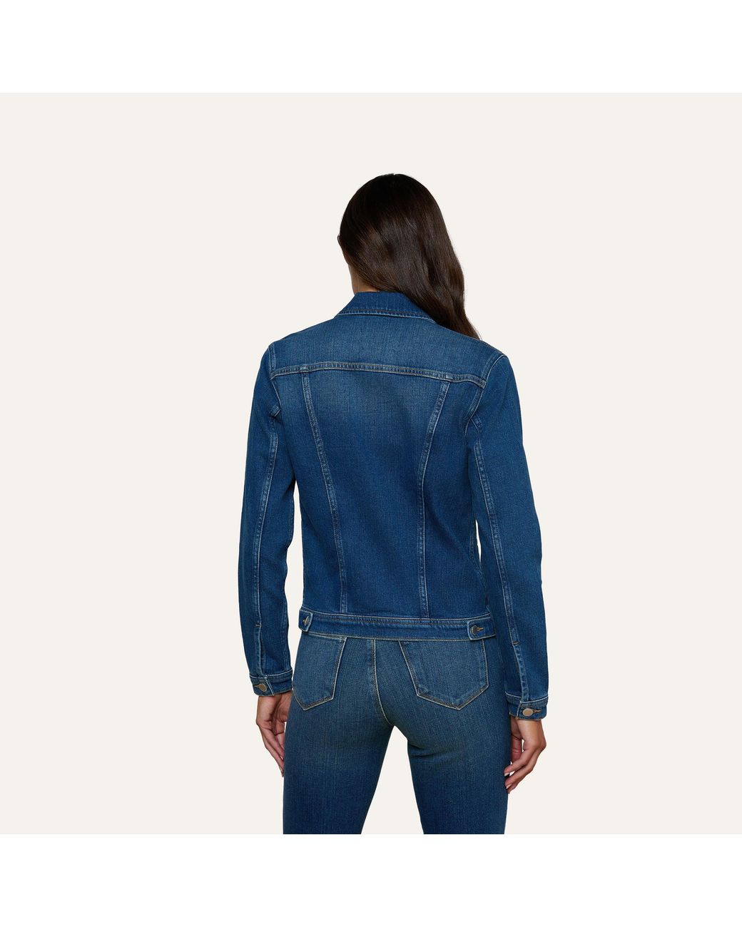 L'Agence Blue Celine Jean Jacket