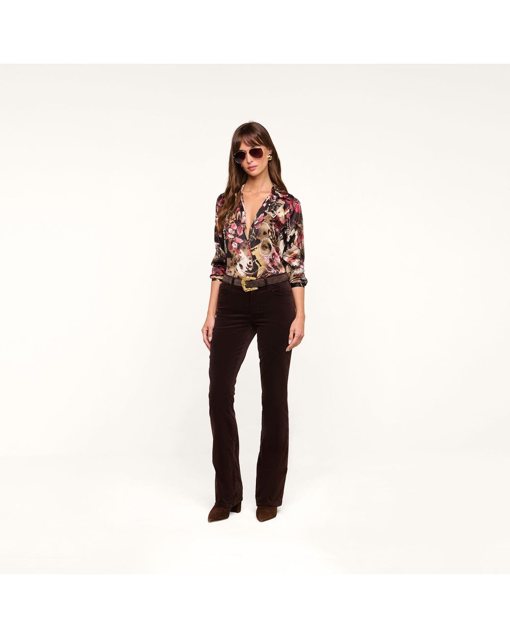 L'Agence Multicolor Tyler Silk Blouse Top