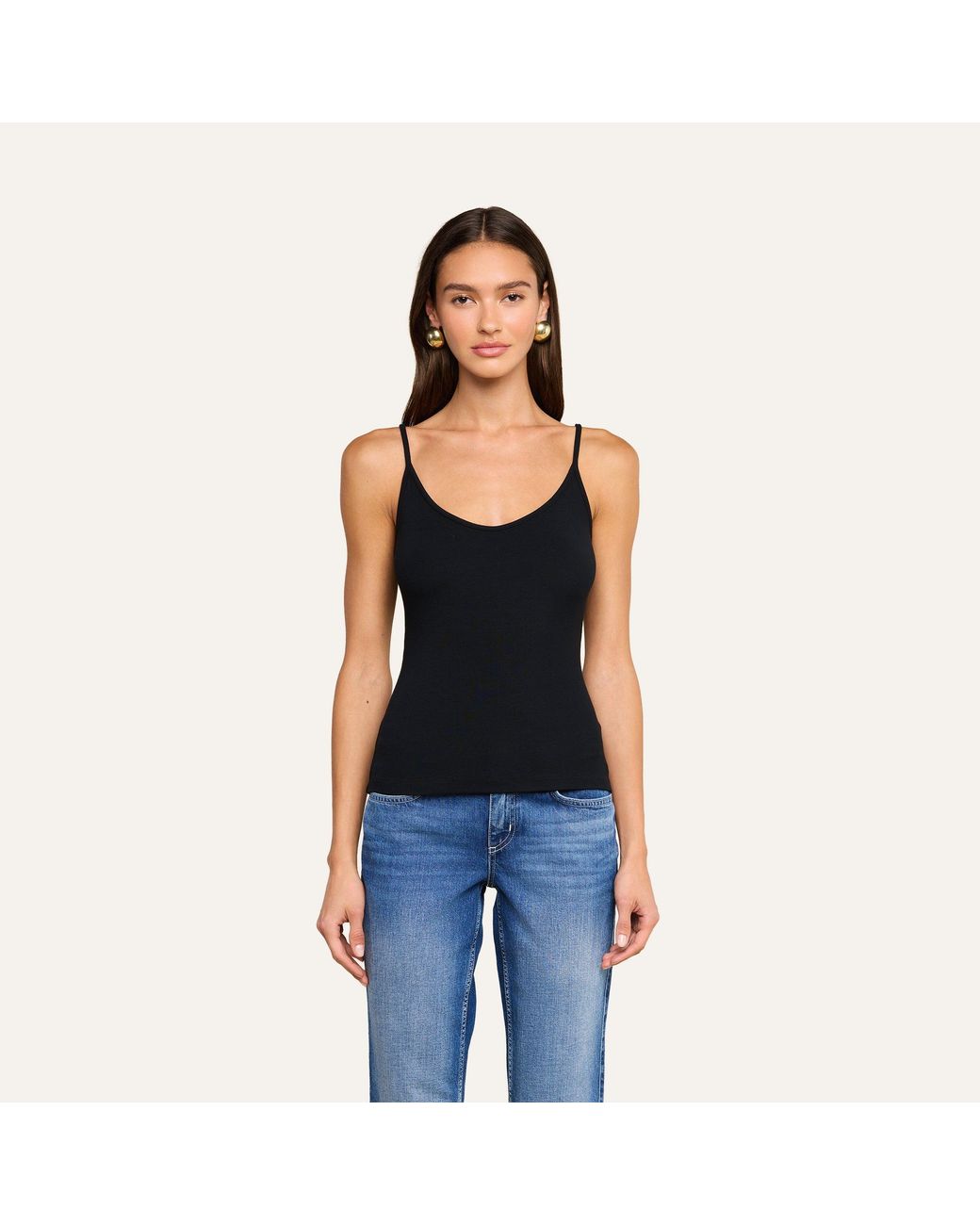 L'Agence Black Lunara Camisole