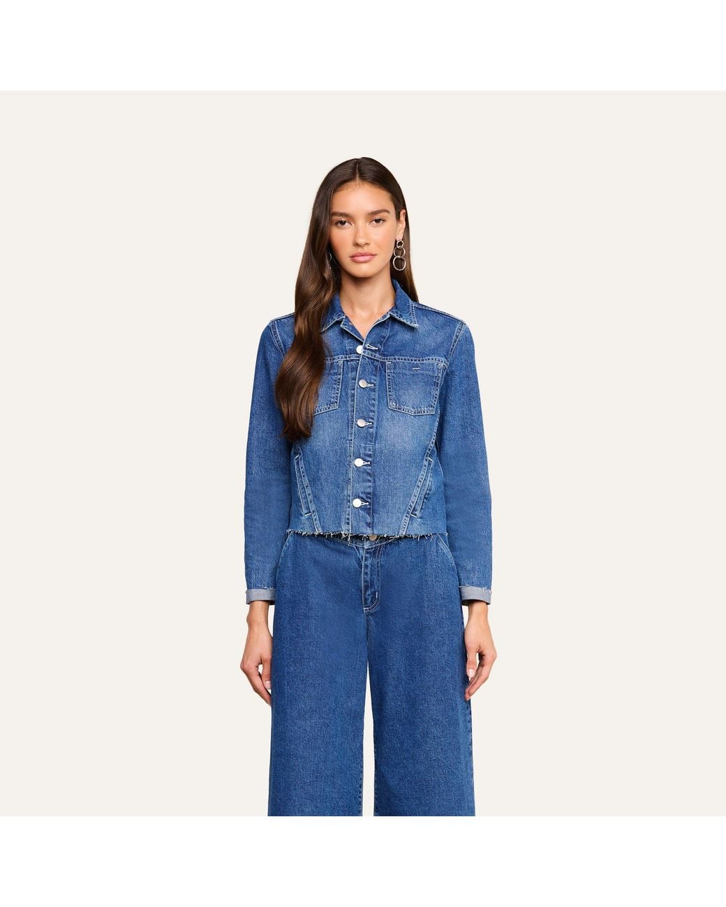 L'Agence Blue Janelle Jean Jacket