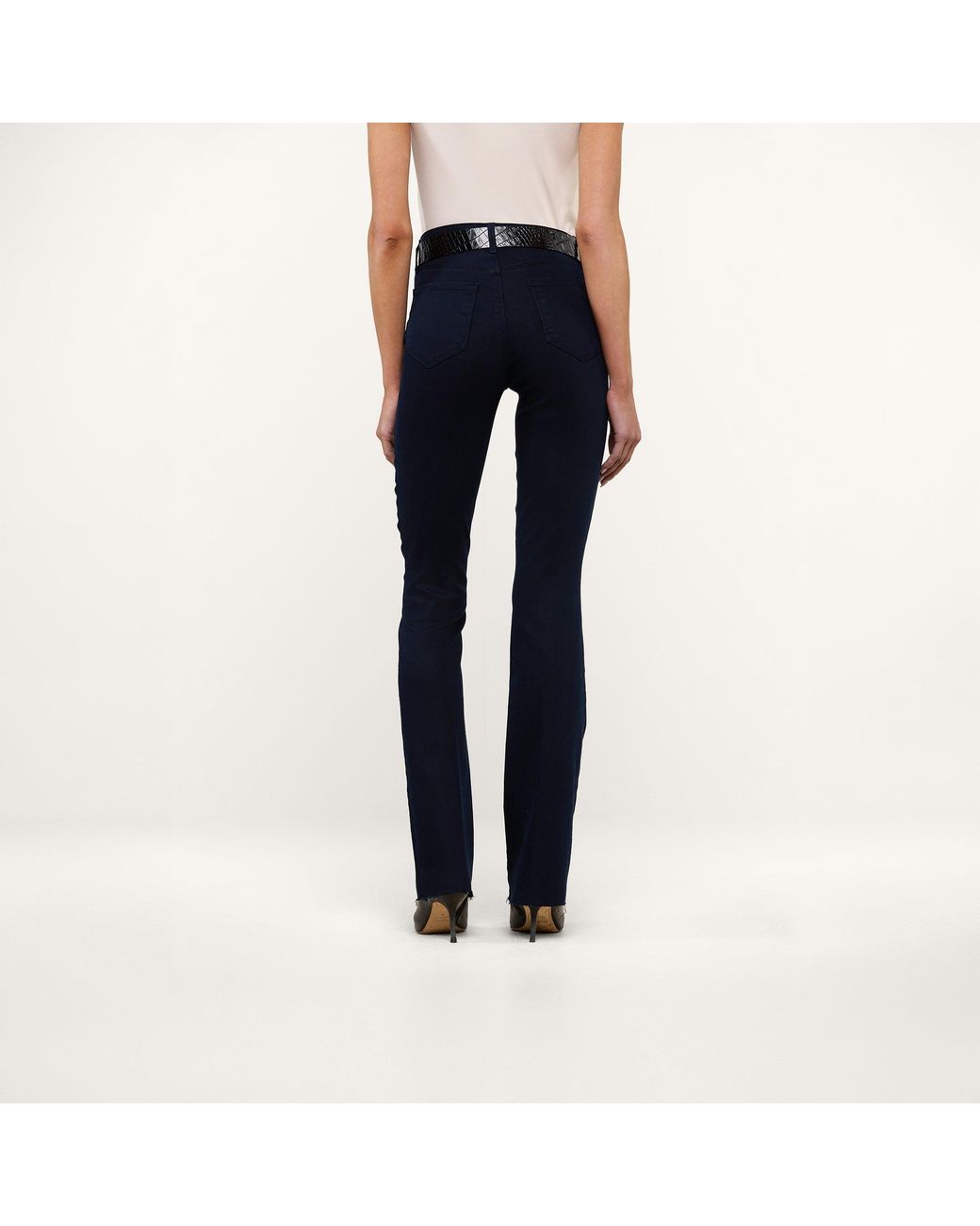 L'Agence White Ruth Straight-Leg Jean
