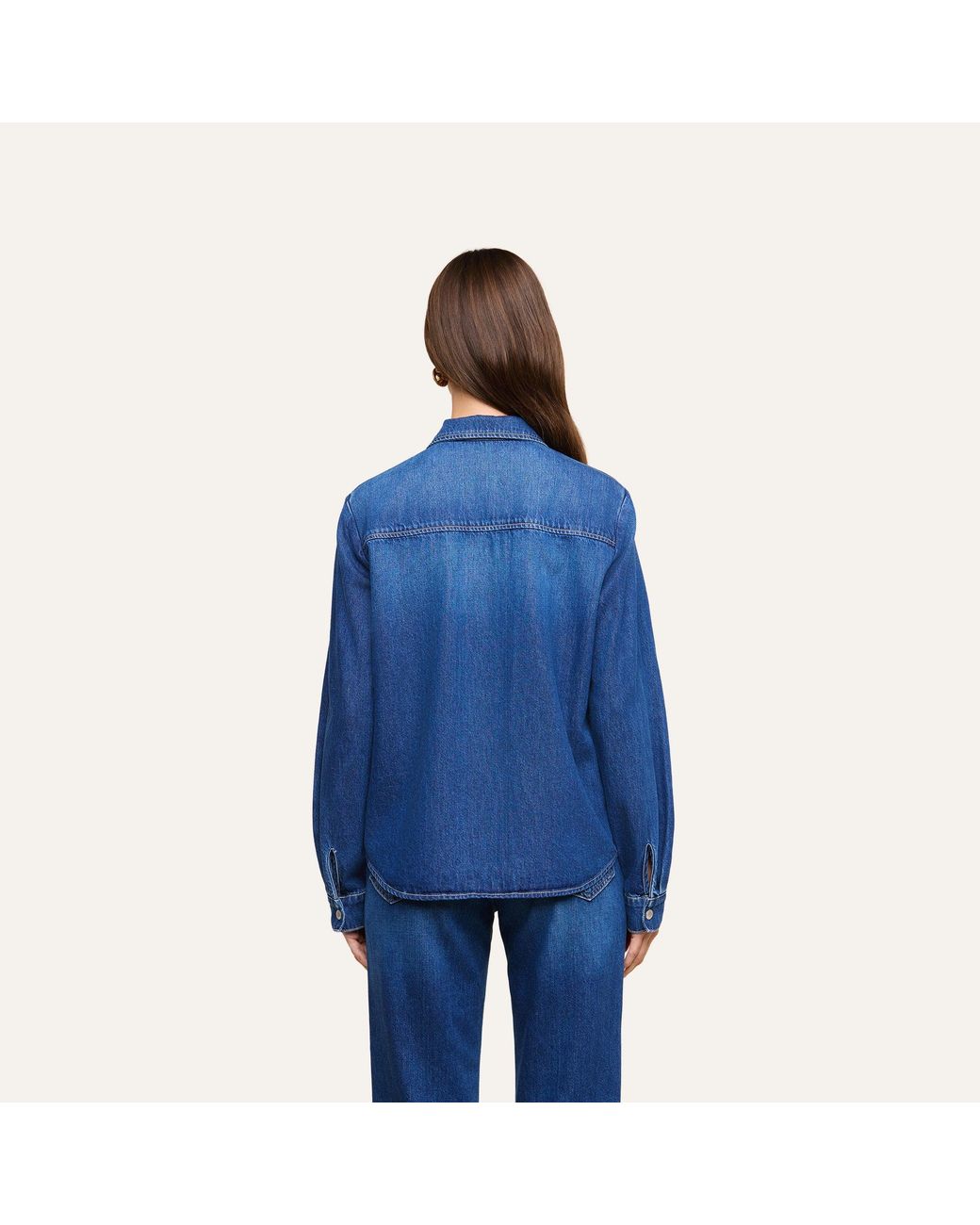 L'Agence Blue Isla Shirt