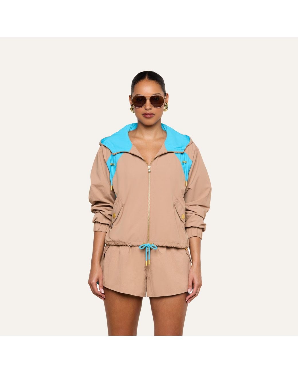 L'Agence Blue Lark Windbreaker