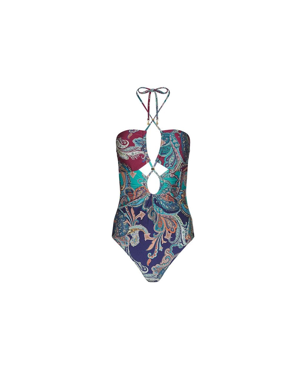 L'Agence Blue Shiva One-Piece Swimsuit