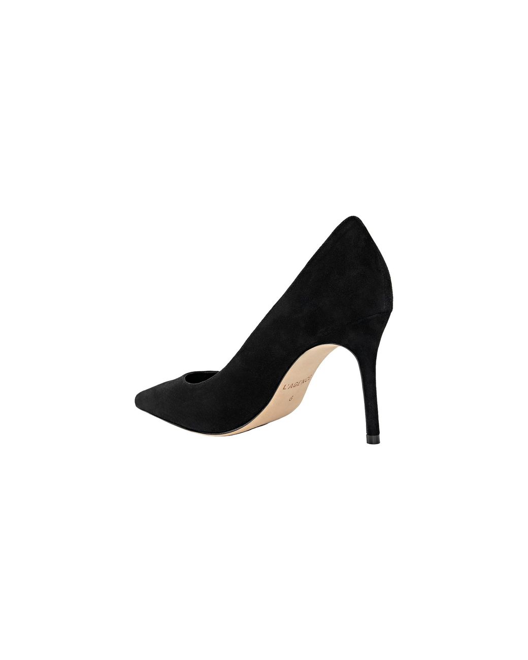 L'Agence Black Maelle Suede Pump